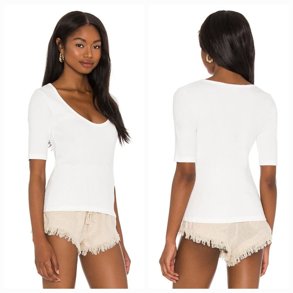 Tularosa Green The Zoe Top in Ivory Large